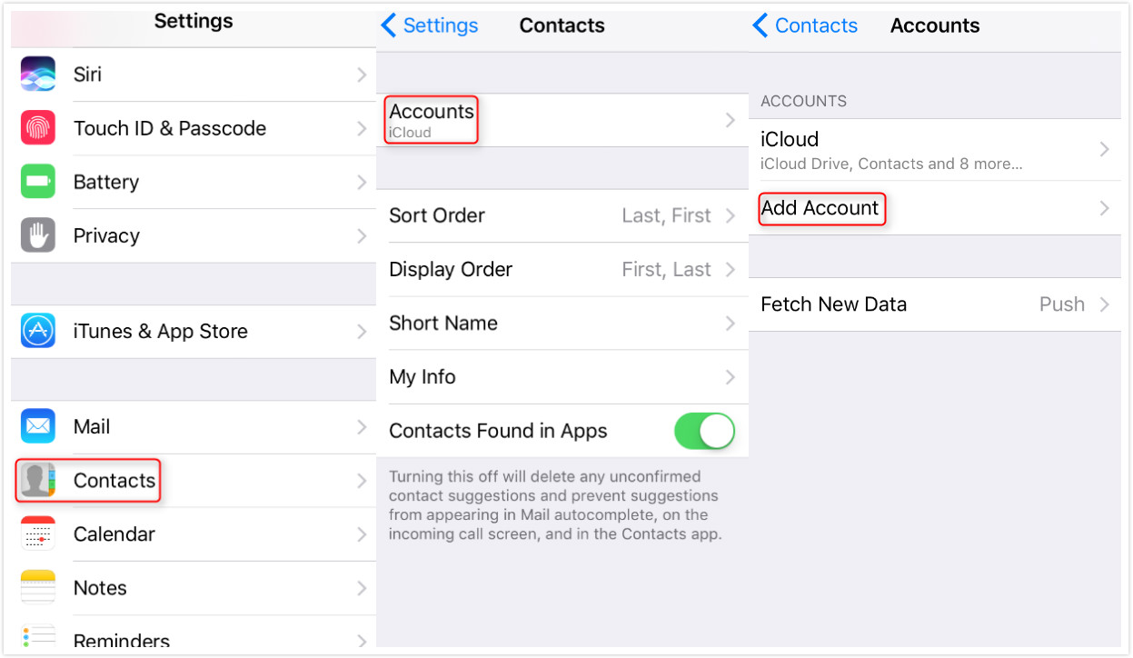 How to sync google contacts
